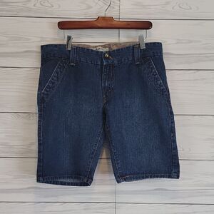 Levi's 504 Slouch Blye Denim Bermuda Shorts Womens Size 15